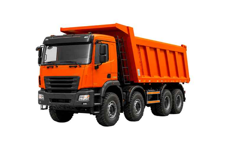 Camion benne de chantier